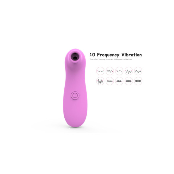 Stimulateur de clitoris par vibrations sur membranes rose 10 Vitesses De Voyage 